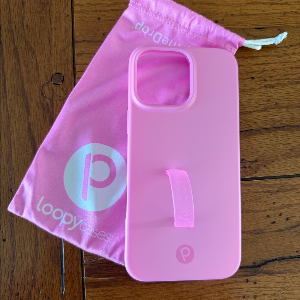 Loopy Case Pink Silicone iPhone Case with Loop